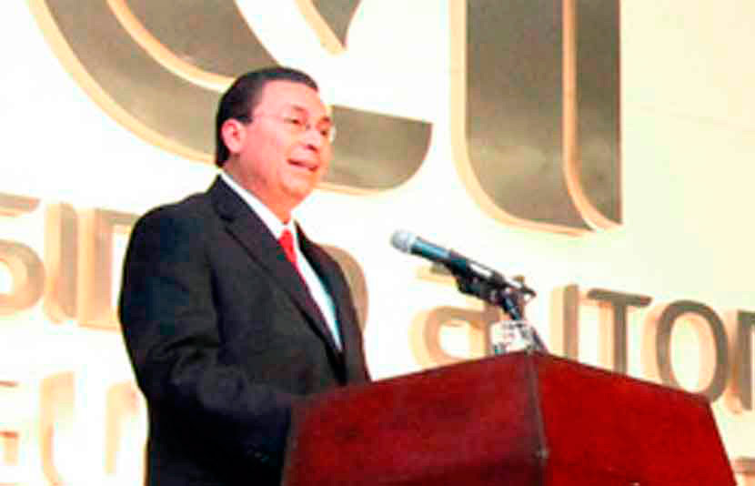 Primer informe del rector Mario García Andrade en la Universidad Autónoma de Aguascalientes