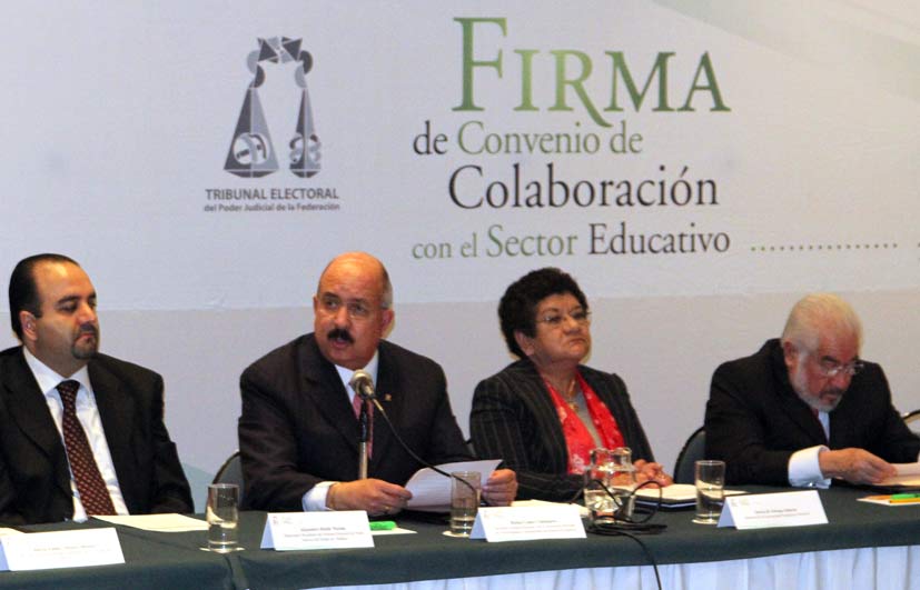 Firma el Tribunal Electoral del Poder Judicial de la Federación convenio con instituciones de educación superior