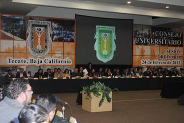 Primer informe  de Felipe Cuamea Velázquez, en la Universidad Autónoma de Baja California