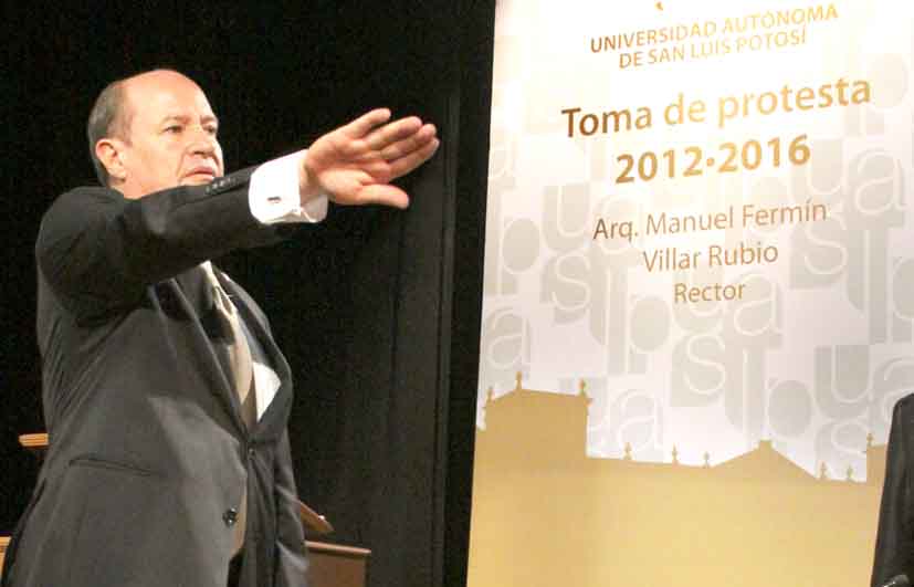Rindió protesta Manuel Fermín Villar Rubio como rector de la Universidad Autónoma de San Luis Potosí