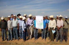 Realizan demostración de tecnología para producir cebada en condiciones de temporal deficiente.