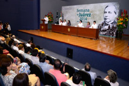 Inician en la UJAT festejos de la Semana de Juárez 2014