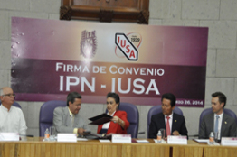 Convenio IPN y grupo IUSA en materia de servicio social y prácticas profesionales