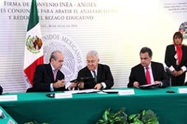 ANUIES e INEA cierran filas contra el analfabetismo