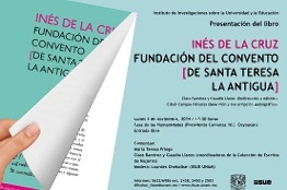 Presentan libro sobre escritos de Inés de la Cruz