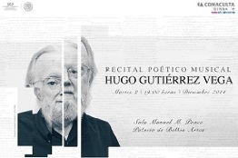 Recital poético en honor a Hugo Gutiérrez Vega