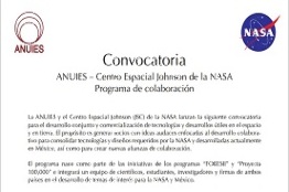 ANUIES – Centro Espacial Johnson de la NASA Programa de colaboración