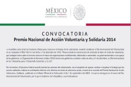 Premio Nacional de Acción Voluntaria y Solidaria 2014