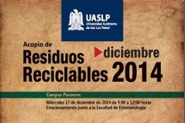 Agenda ambiental de la UASLP, hace un llamado a reciclar 