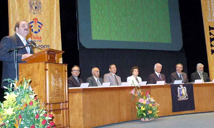 Inauguran en la Universidad Autónoma de San Luis Potosí el XLIX Congreso Nacional de Física 2006