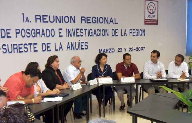 Se reunió la Red de Posgrado e investigación de la región Sur-Sureste de la ANUIES, en la Universidad Autónoma de Campeche