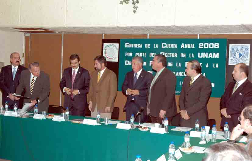 Presentó la UNAM sus estados financieros 2006 a la Cámara de Diputados