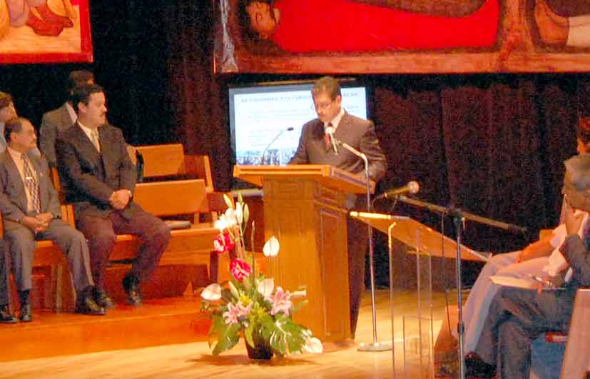Presentó Aureliano Peña Lomelí su Segundo Informe de Labores como rector de la Universidad Autónoma Chapingo