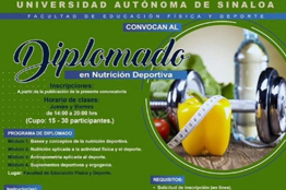 La Facultad de Educación Física y Deporte oferta diplomados en Nutrición Deportiva y Metodología y Planificación del Entrenamiento Deportivo  