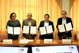 UABCS e IEE firman convenio para el monitoreo conjunto de medios y análisis del proceso electoral
