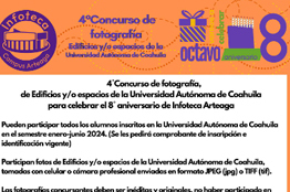 Convoca Infoteca Arteaga de la UAdeC a Participar en el Cuarto Concurso de Fotografía de Edificios o Espacios Universitarios