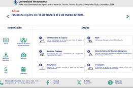 UV anuncia convocatorias para proceso de ingreso