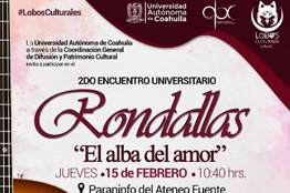 Participa en los Eventos que la Agenda Cultural de la UAdeC tiene Preparados en el Mes de febrero 