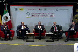 Expone Robespierre Lizárraga en la Cumbre de Rectoras y Rectores México-España 2024, la persecución política y la violación a la autonomía en contra de la UAS por autoridades estatales