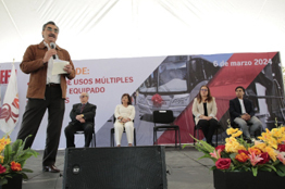 Entrega UAEH Garzabús, cancha múltiple, gimnasio y becas a comunidad ICSHu