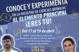Del 17 al 19 de abril, Facultad de Ciencias Químicas de la UASLP realizará jornada de Puertas Abiertas