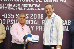 Se capacita personal de la UNACH en temas relacionados con los  Factores de Riesgo Psicosocial en el Trabajo