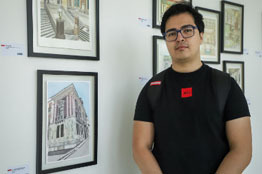 Estudiantes de Arquitectura exponen sus acuarelas en el Congreso del Estado de Guanajuato