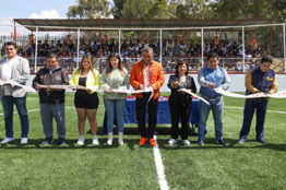 Con inauguración de cancha de fútbol rápido, UAEH da bienvenida al semestre 