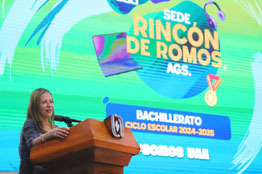 Autoridades de la UAA brindan plática de inducción a alumnos de nuevo ingreso a Bachuaa plantel Rincón de Romos