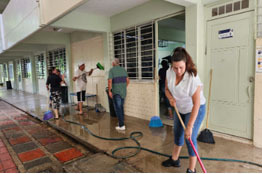 Como parte de Reto Mejora, inicia la Facultad de Arquitectura de la UAS jornada de limpieza en sus instalaciones para recibir el nuevo ciclo escolar  