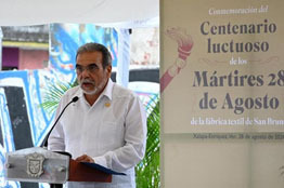 La Universidad Veracruzana conmemoró centenario luctuoso de los mártires del 28 de agosto de 1924