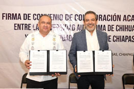 Renuevan  vínculos de cooperación universidades de Chiapas y Chihuahua