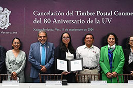 Sepomex canceló timbre postal del 80 aniversario de la Universidad Veracruzana