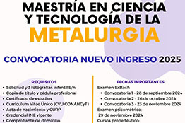 Especialízate en Ciencia y Tecnología de la Metalurgia en la Universidad Autónoma de Coahuila