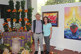 Docente y pintor celebró sus 50 años de trayectoria con la inauguración de la exposición Color y Forma; Universidad Veracruzana