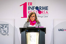 Presenta Dra. Silvia Amaya Llano su 1er. Informe al frente de la Rectoría UAQ 