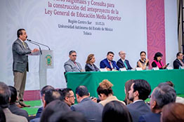 Lidera el Estado de México foro para la construcción del anteproyecto de la Ley General de Educación Media Superior