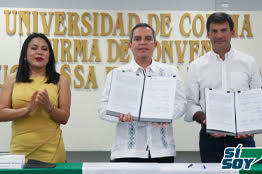 Firman Universidad de Colima y SSA Marine México convenio para fortalecer la formación profesional del estudiantado 