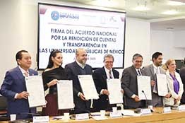 ANUIES y Cámara de Diputados suscriben acuerdo nacional por la rendición de cuentas y transparencia en las universidades públicas de México