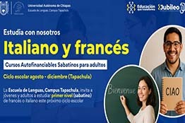 Impartirá UNACH cursos autofinanciables de italiano y francés en Tapachula