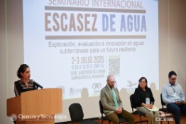 Apuntan desafíos y oportunidades de la escasez de agua en México durante seminario internacional