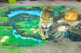 Estudiantes de la UNICACH crean mural que resalta la identidad chiapaneca